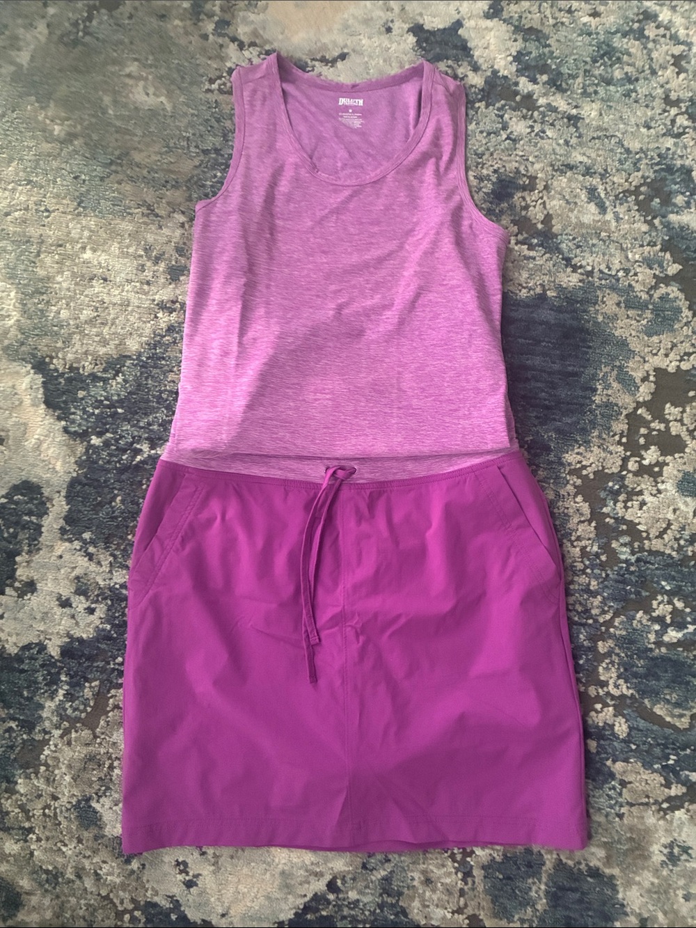 Duluth Trading Athletic Sleeveless Top & Skirt Set - Purple